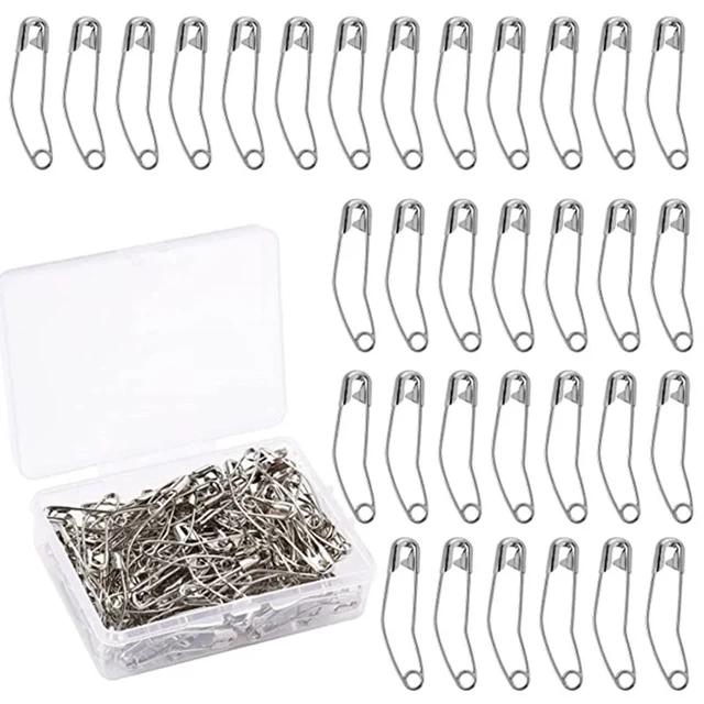 60/100pcs/box Curved Safety Pins Silver 38mm Sewing Pins Quilting Knitting  Bending Pin for DIY Blankets Crafts Brooch Making - AliExpress